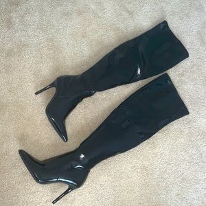 Black High Knee Boots (NEW)